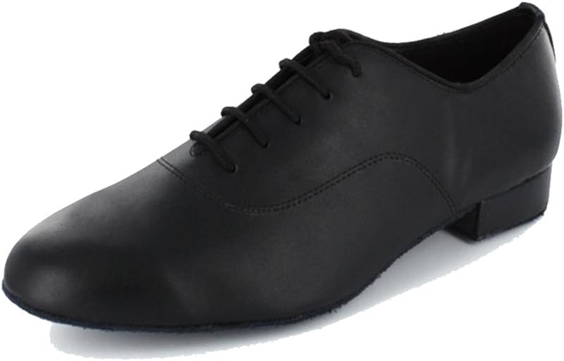 

Мужские классические танцевальные туфли на шнуровке с закрытым носком для практики ча-ча, сальсы, танго, джаза, румбы, бальных, латинских и современного танца Mgm-Joymod, черный