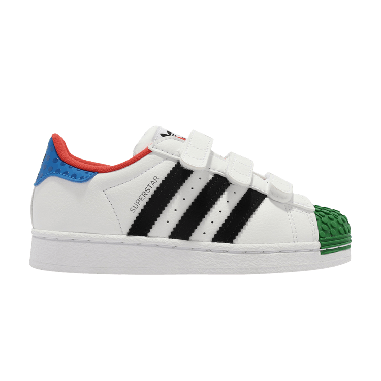 

Кроссовки adidas LEGO x Superstar CF J 'White Yellow Green', белый