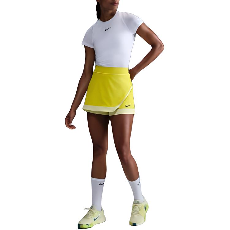 

Женская теннисная юбка-шорты Court Slam Dri FIT Nike, желтый