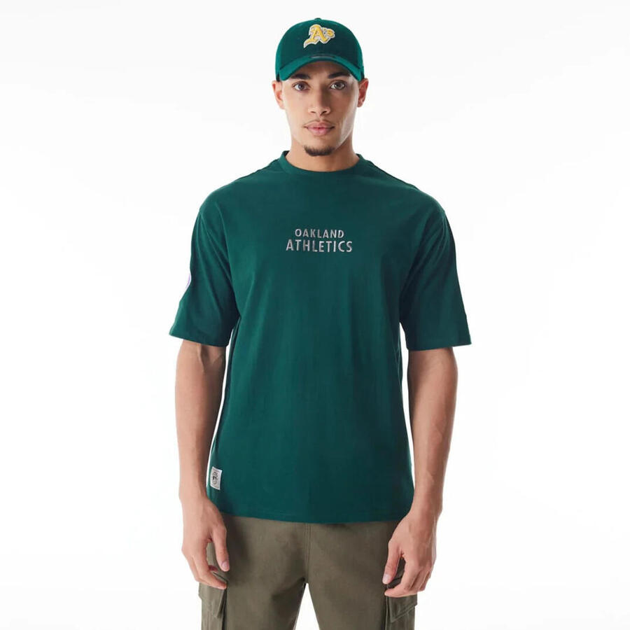 

NEW ERA Футболка Oakland Athletics MLB с клетчатой отделкой