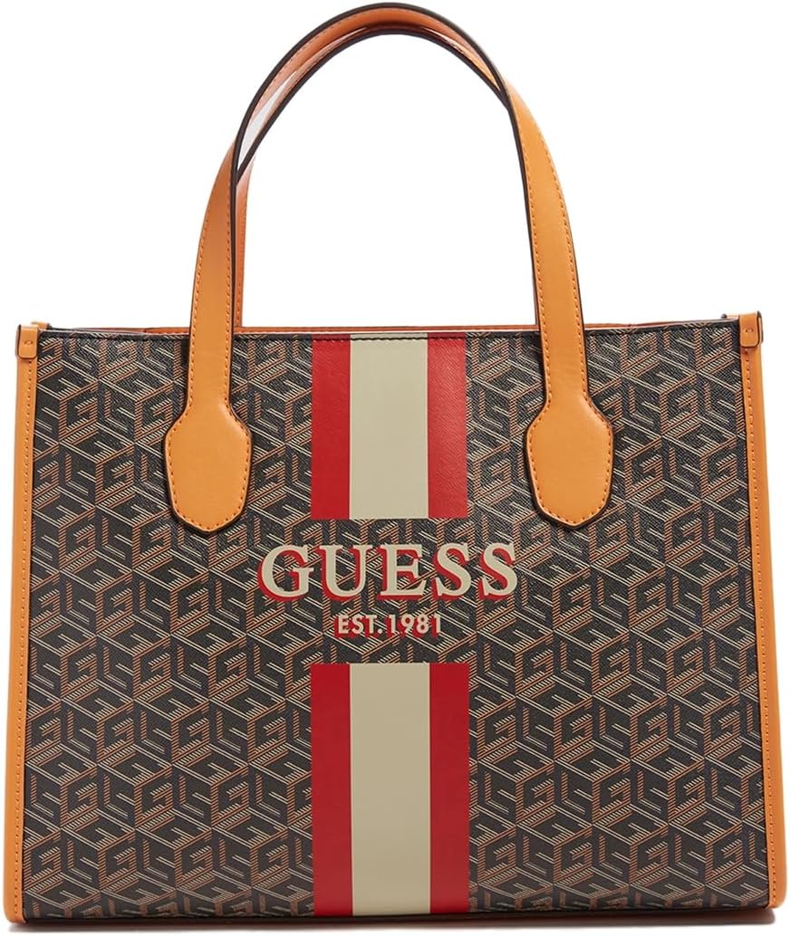 

GUESS Женская сумка Silvana с двумя отделениями, Bkg