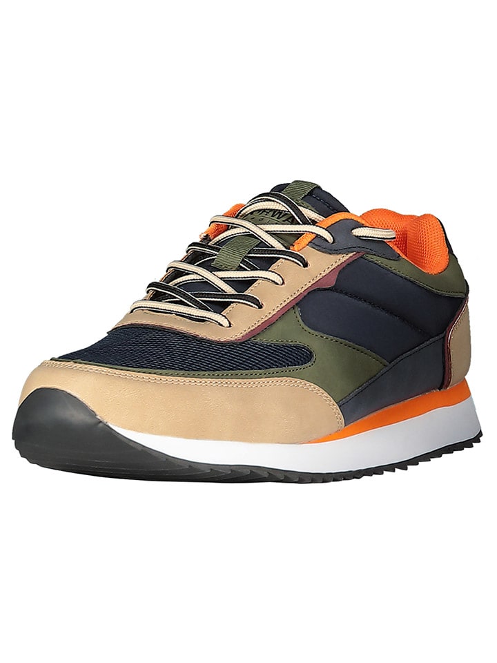 

Geographical Norway Кроссовки ''Olyno'' в бежевом/хаки/темно-синем цвете