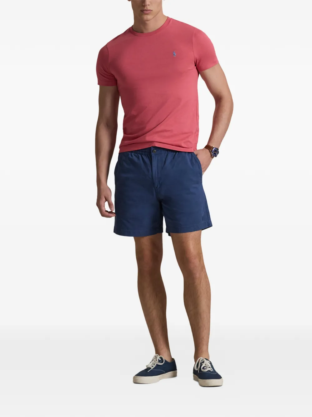 Футболка Custom Slim Fit с круглым вырезом Polo Ralph Lauren, красный — фото 2