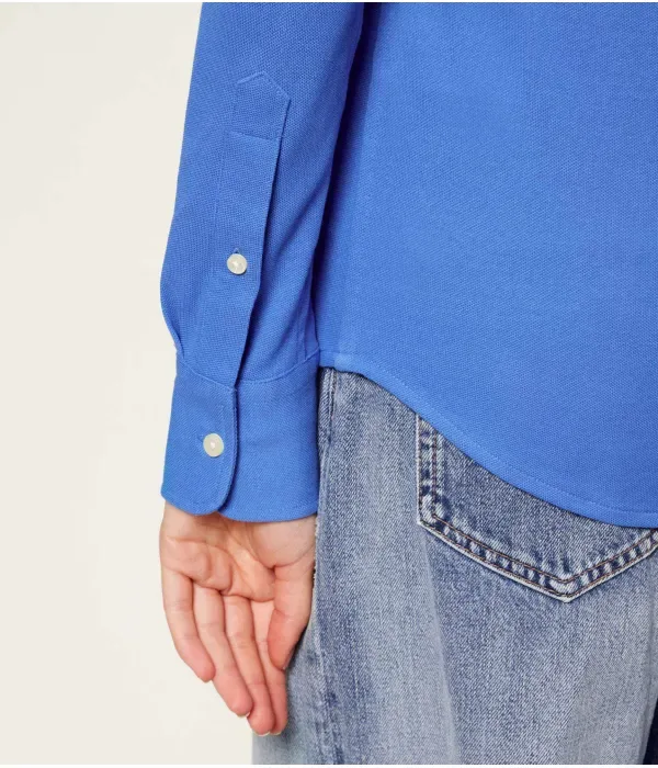 Рубашка regular fit Polo Ralph Lauren, синий — фото 4
