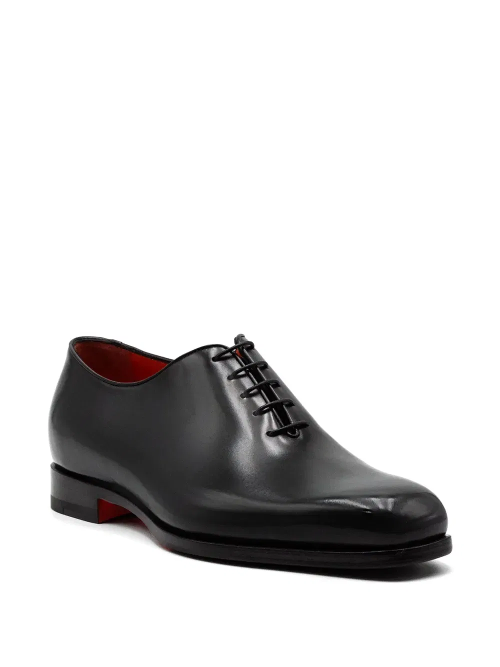 Оксфордские туфли на шнуровке Santoni, черный — фото 2