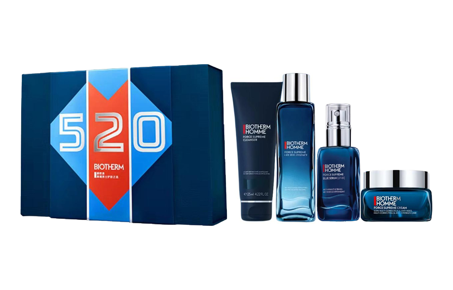 BIOTHERM Biouquan Blue Diamond Luxury Box Limited Edition набор для ухода за кожей увлажняющий очищающий комплект из четырех предметов — фото 2