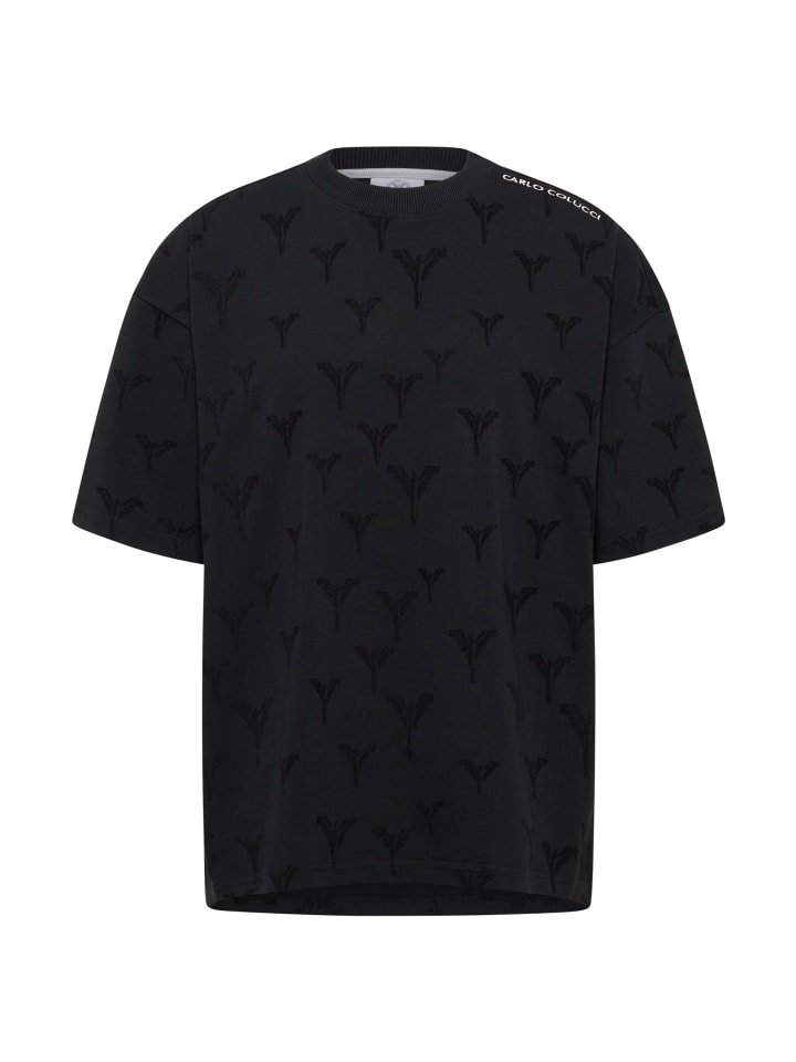 

Carlo Colucci Футболка с изображением фазана, черная, Черный, Carlo Colucci Футболка с изображением фазана, черная