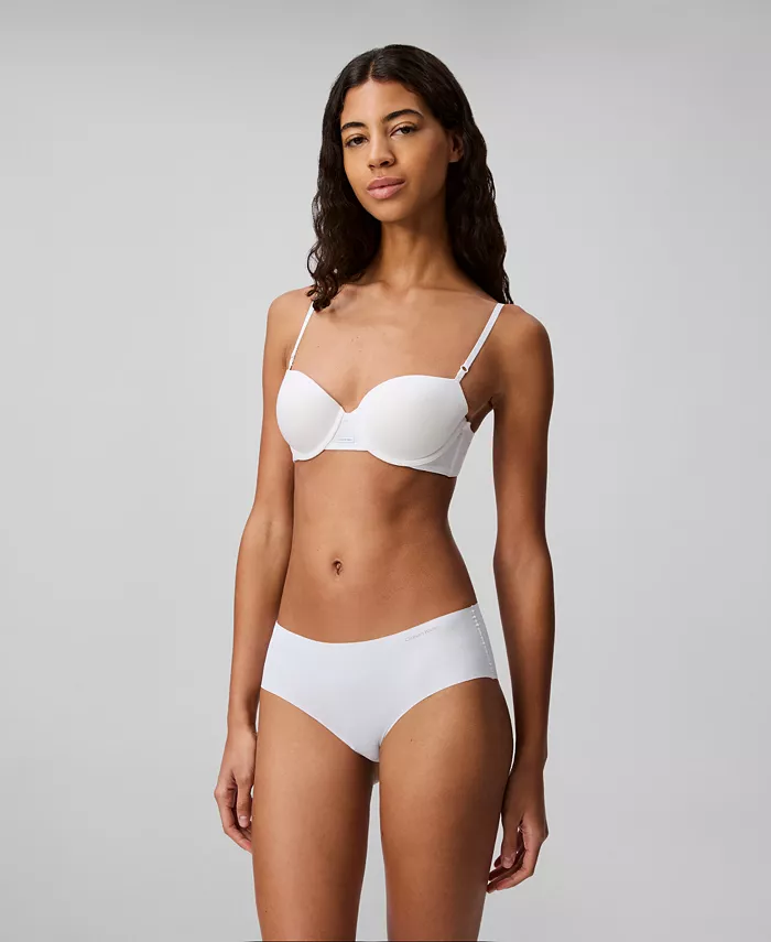 Женские трусы-хипстер Invisibles из микрофибры с эффектом стрейч D3429 Calvin Klein, белый — фото 3
