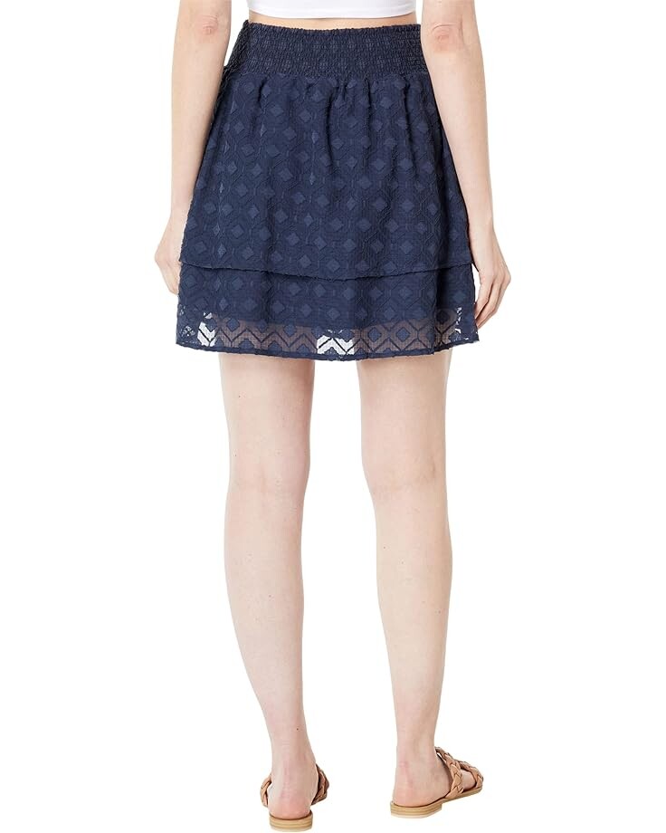 

Юбка Bobeau Smock Double Layer Skirt, цвет Steel Blue