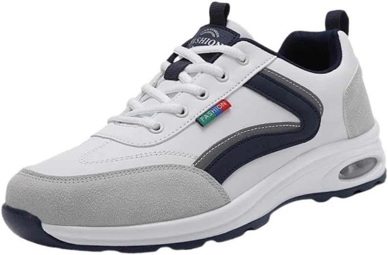 

Мужские спортивные кроссовки Fusecottc большого размера - модные повседневные дышащие и удобные с шнуровкой, для ежедневной носки, белый