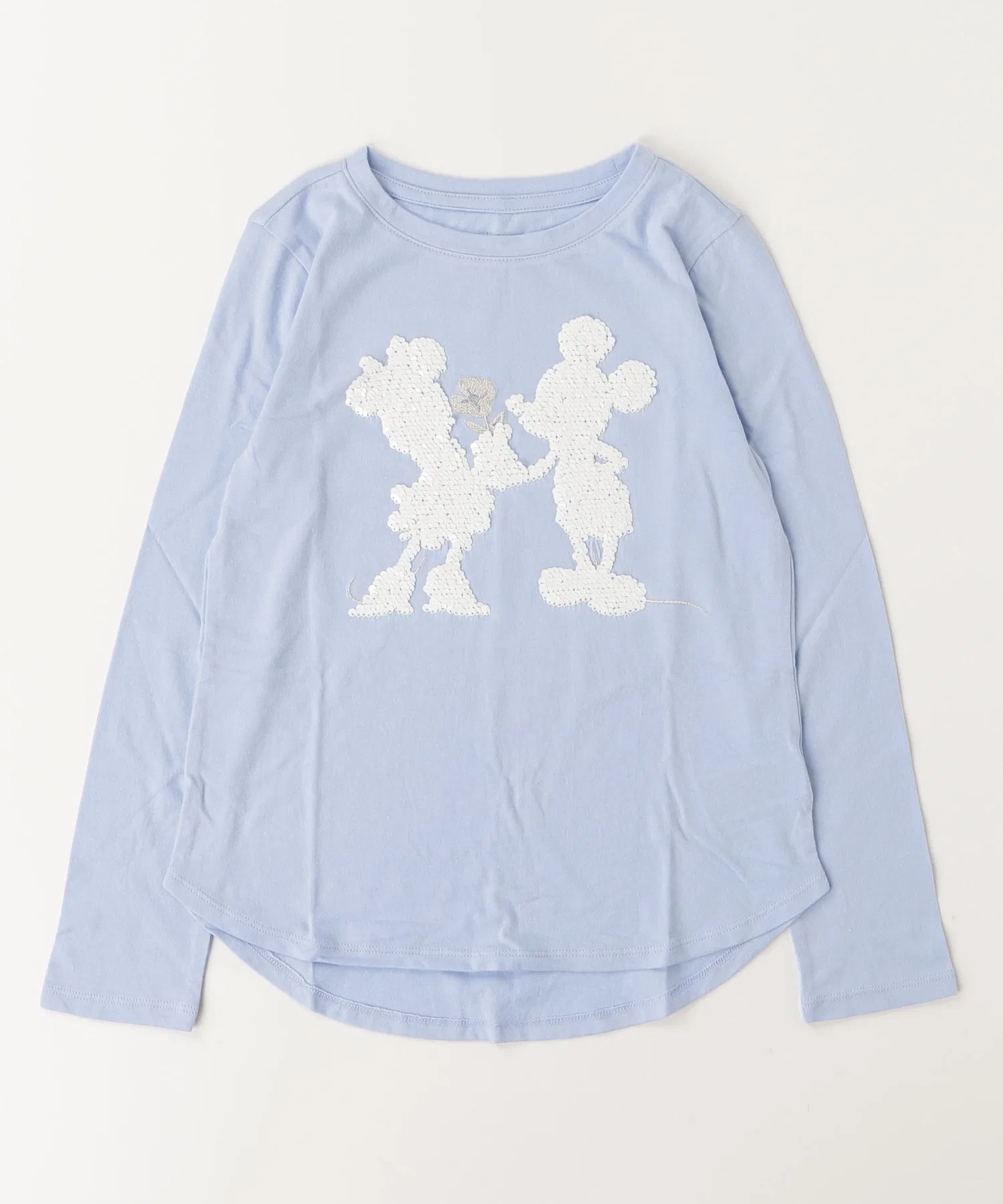 Детская футболка с пайетками GAP Disney фиолетовая — фото 2