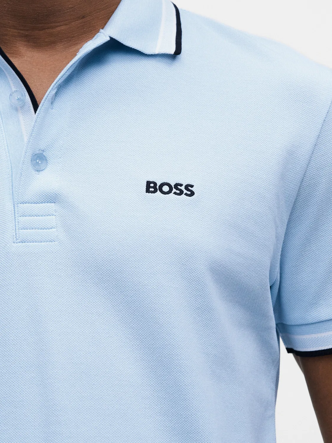 Рубашка Boss Paddy светло-голубого цвета — фото 2
