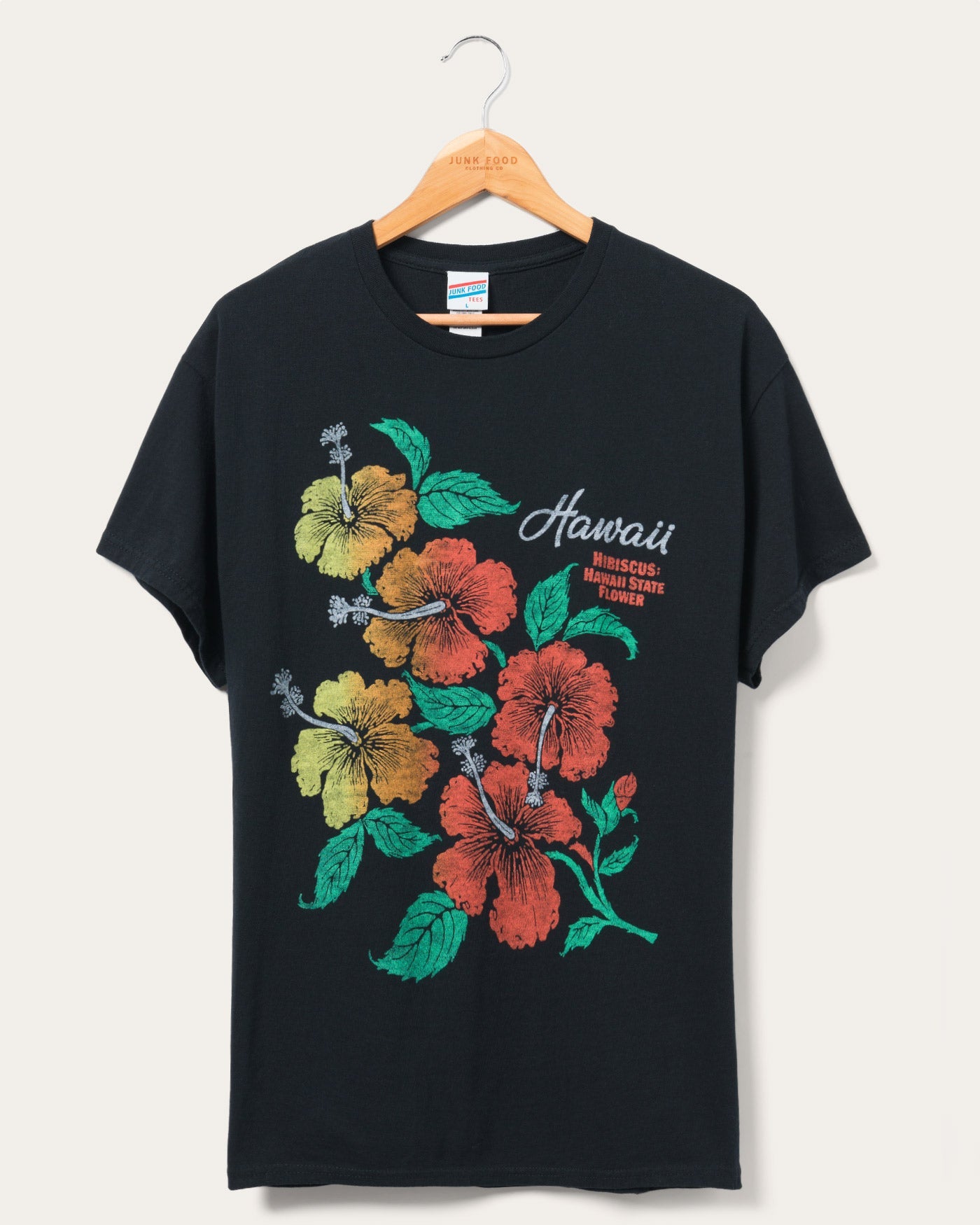 

Футболка Hawaii State Flower Flea Market Junk Food Clothing, черный