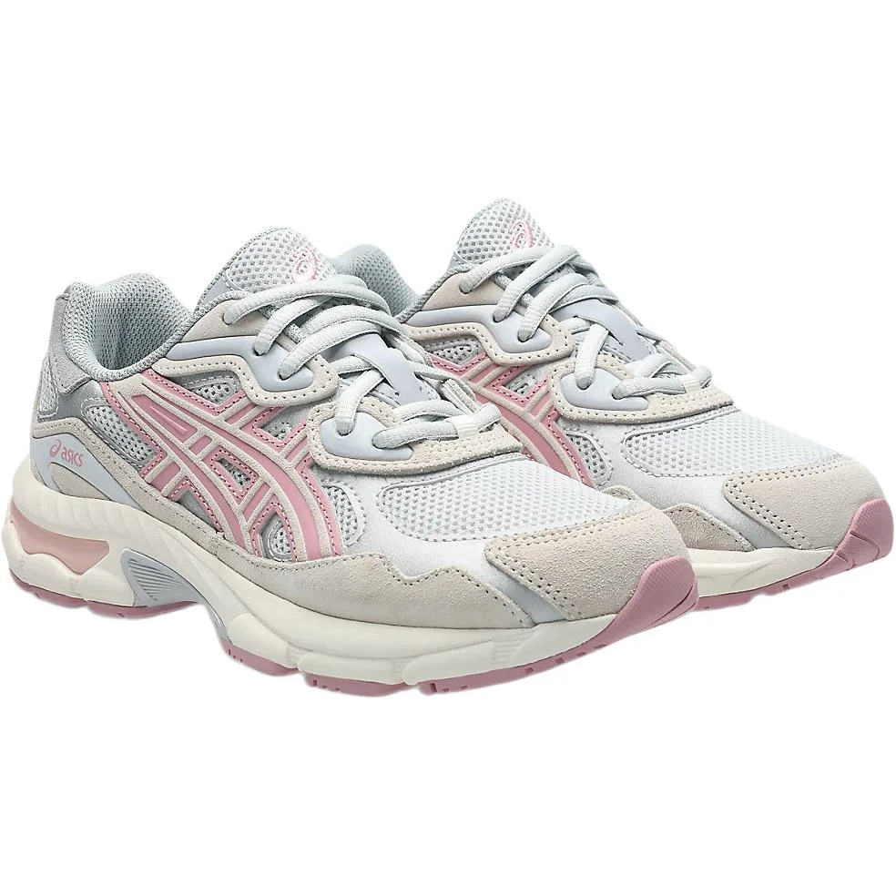 ASICS Детские кроссовки для бега GEL NYC Breathable Support Low top серо-розовые унисекс — фото 4