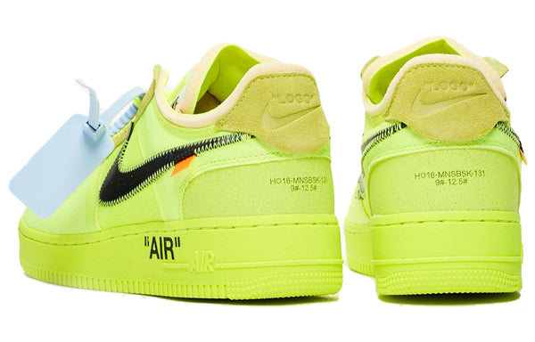 Кроссовки x off-white air force 1 low 'volt' Nike, мультиколор — фото 3