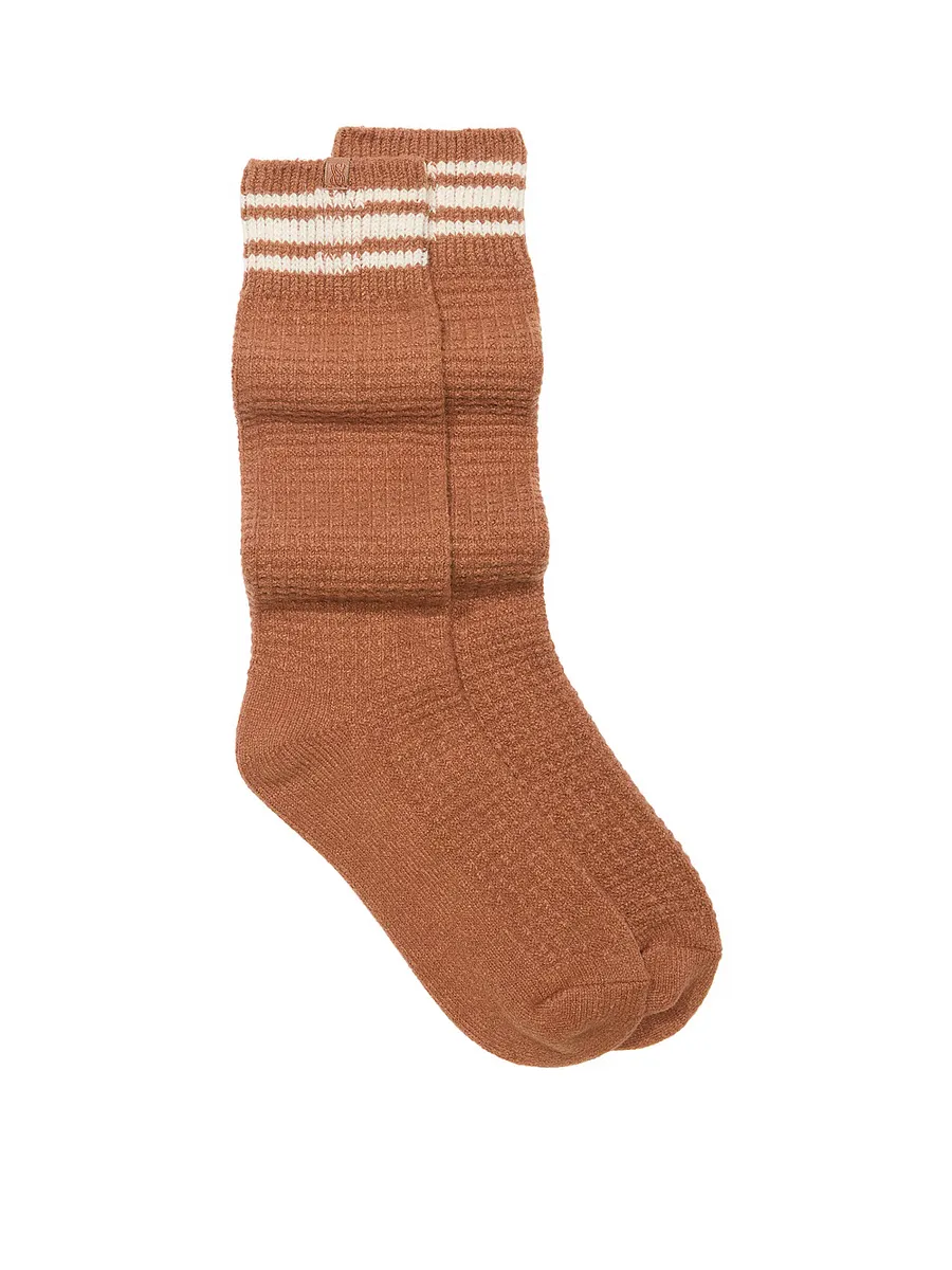 

Вафельный носок Victoria'S Secret, цвет Caramel