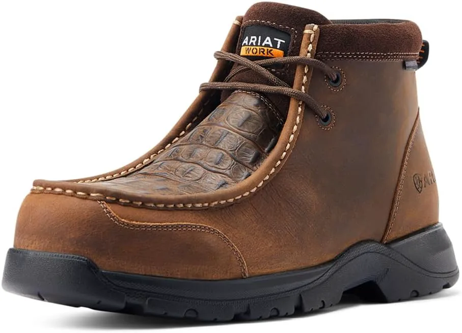 Мужские рабочие ботинки ARIAT Edge Lte Moc с композитным носком, коричневый — фото 4