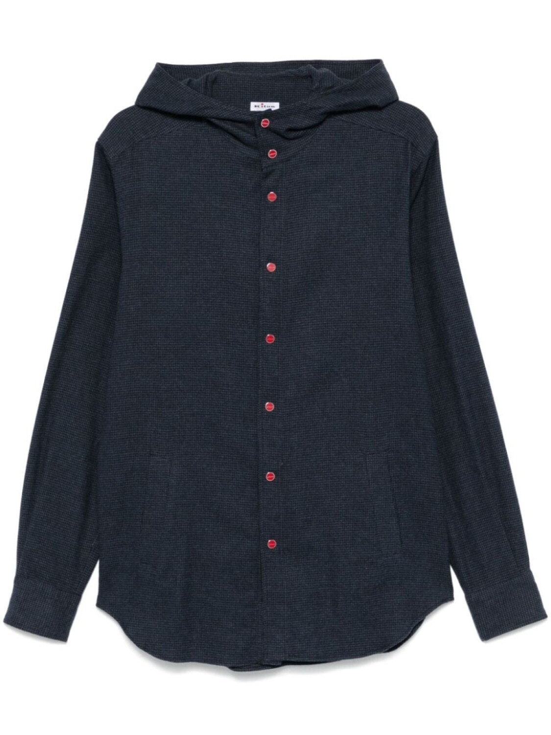 

Kiton рубашка с капюшоном, синий