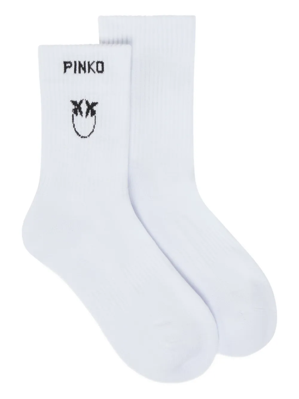 

Носки с жаккардовым логотипом PINKO, белый