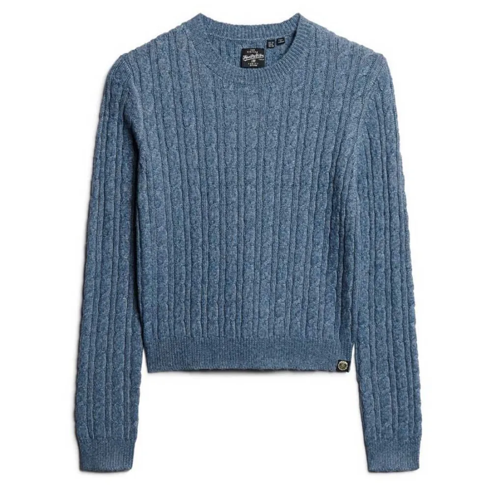 

Свитер Superdry Fitted Cable, синий