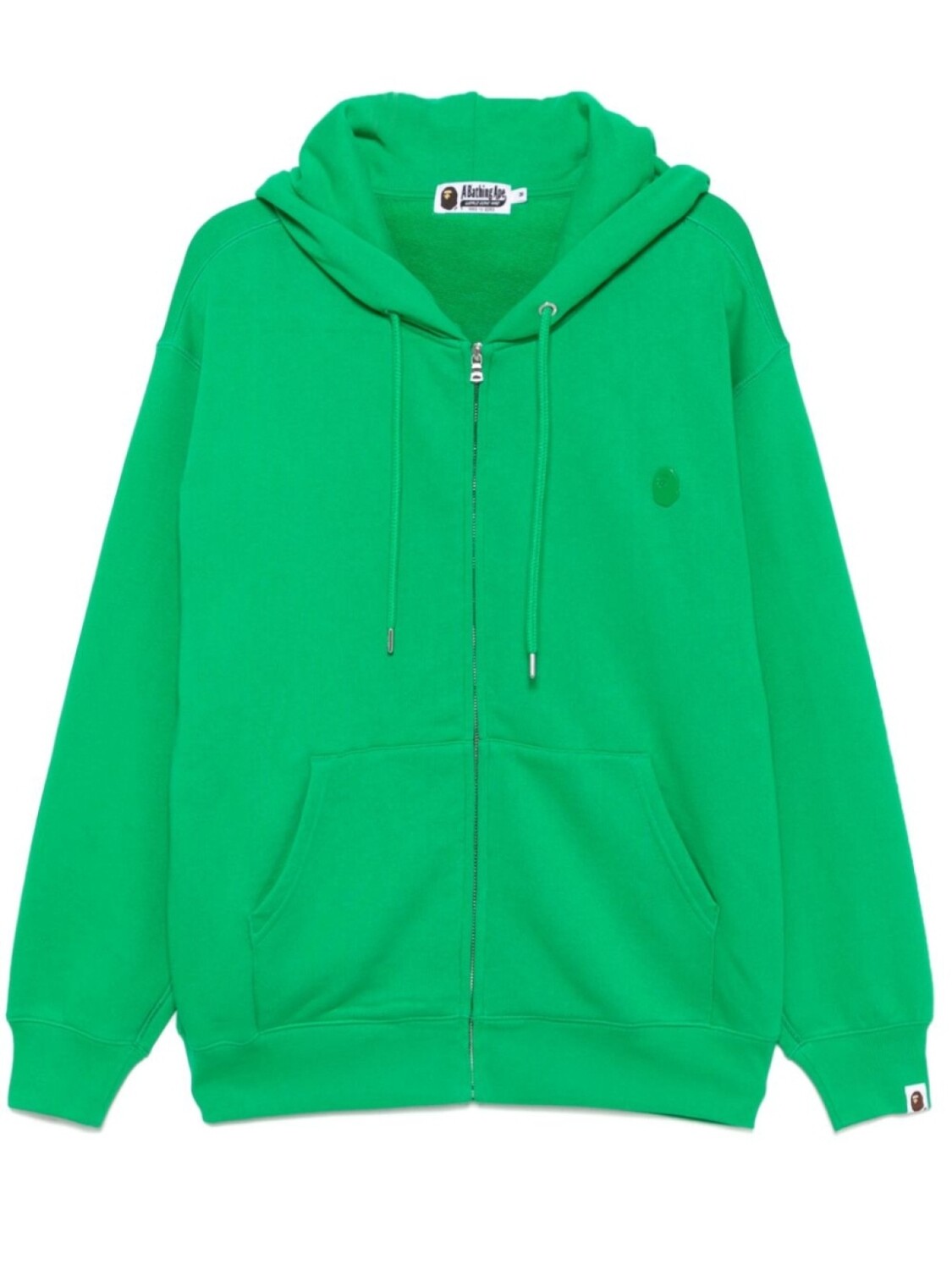 

Худи на молнии A BATHING APE, зеленый