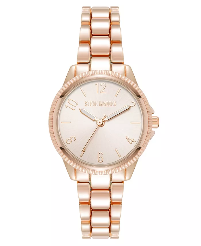 

Женские повседневные часы-браслет с позолотой, 30 мм Steve Madden