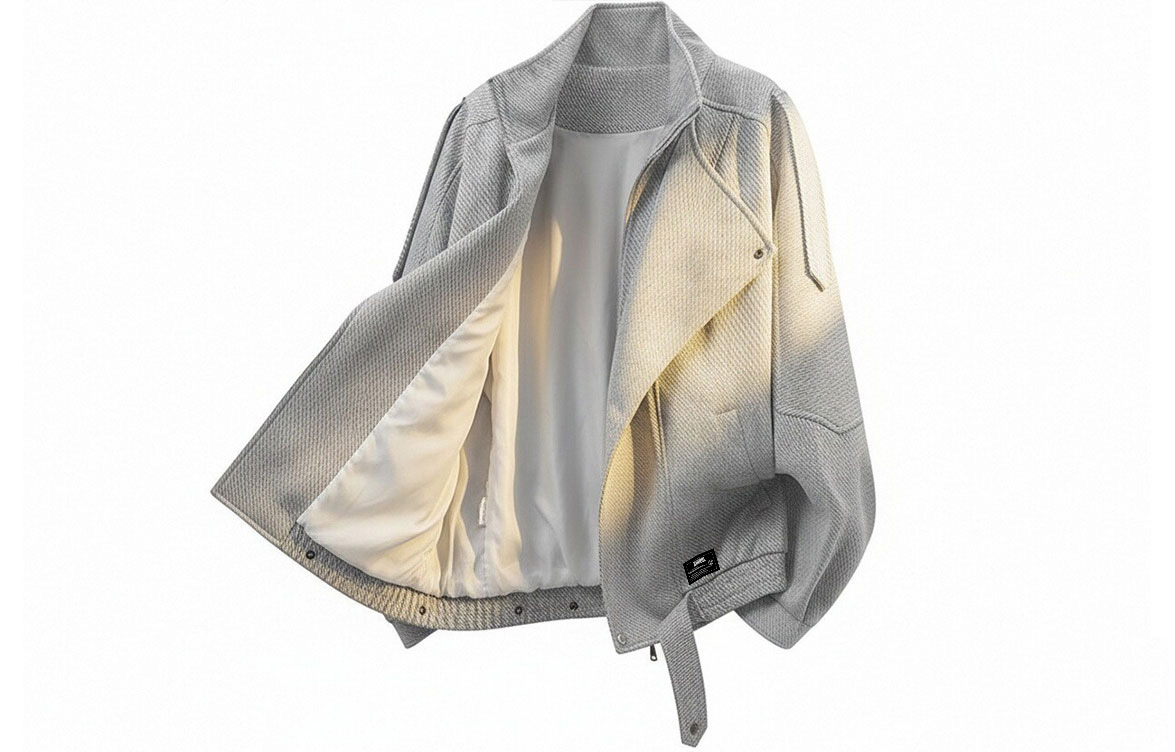 

Куртка Unisex Double Collar Moderate ZIAREL, светло-серый