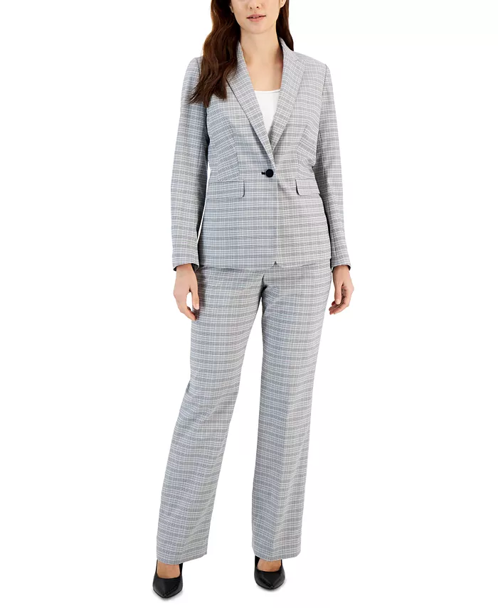 

Женский костюм в клетку, Regular & Petite Le Suit, мультиколор
