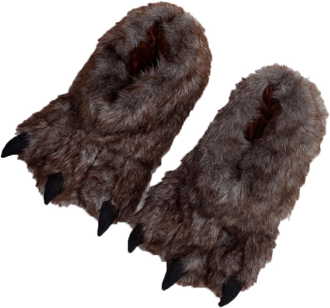 

Домашние тапочки Cliont для женщин и мужчин с мемори-пеной, удобные, теплые и нескользящие, Bear