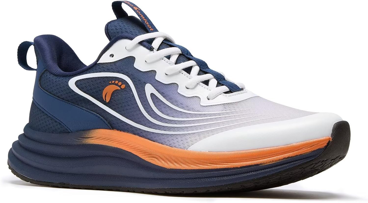 

Мужские ортопедические кроссовки для бега по дороге: удобные повседневные с поддержкой свода стопы Orthocomfoot, темно-синий