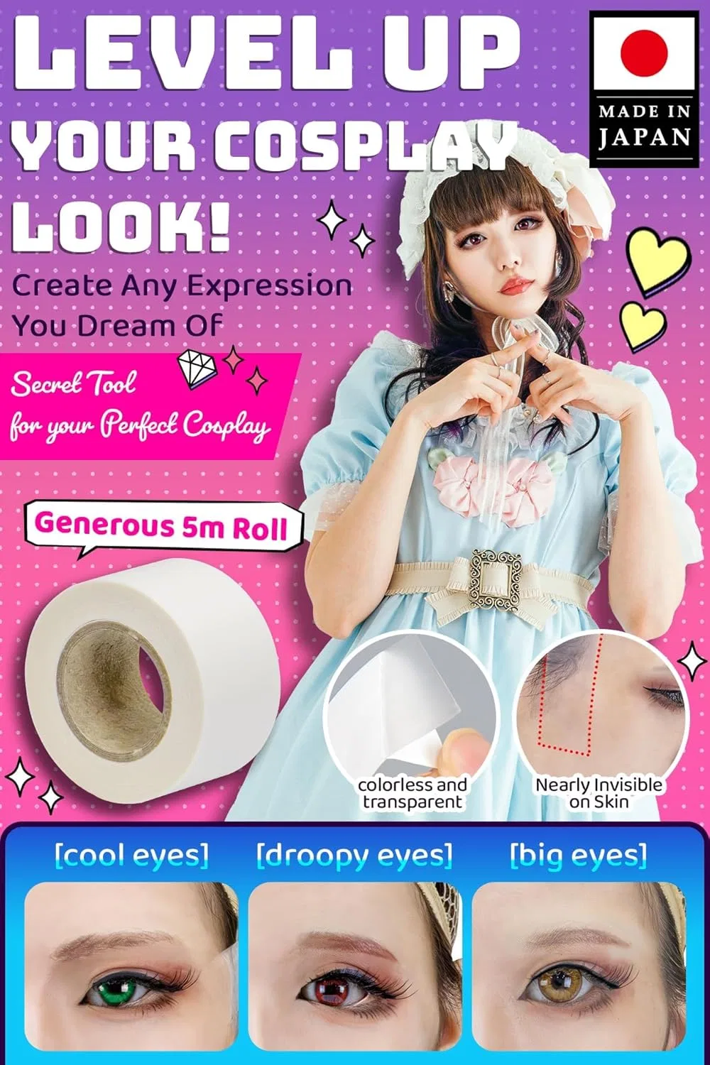 Невидимая лента для подтяжки лица «Cosplay Face Lift Up Tape» от VECTill Ｖｅｃｔｉｌｌ — фото 2