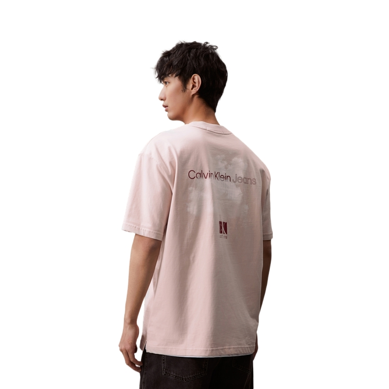 Футболка Unisex SS24 Calvin Klein, tf6-shell розовый — фото 4