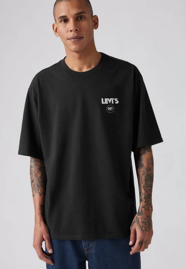 Футболка с коротким рукавом и принтом lse Levi'S, Zipper Radio Back Print We Have Seen The Future Front Jet Black