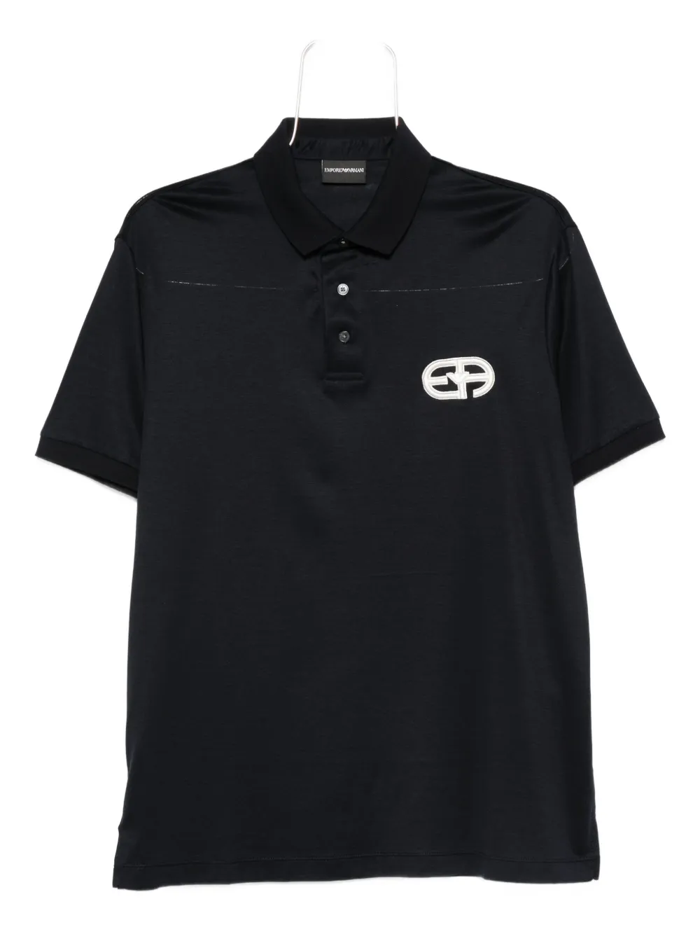 

Рубашка-поло с вышитым логотипом EMPORIO ARMANI, синий