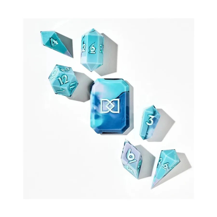 

Мраморный набор кубиков для газировки (7), Jewel Shape Dice Sets