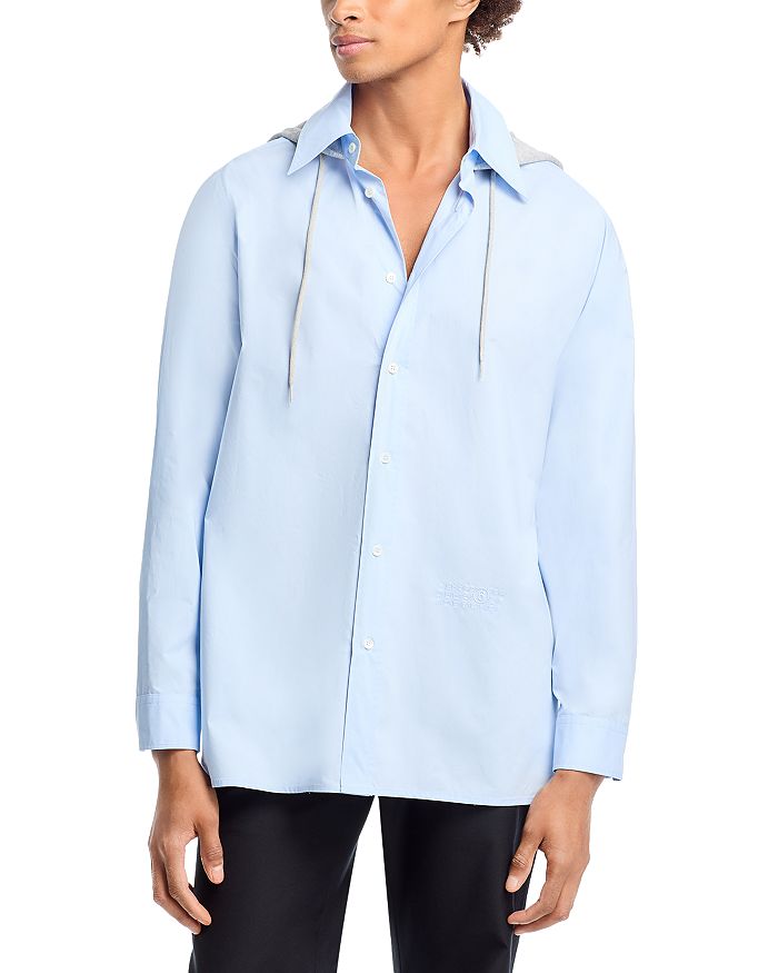 

Худи-рубашка Regular Fit MM6 Maison Margiela, синий