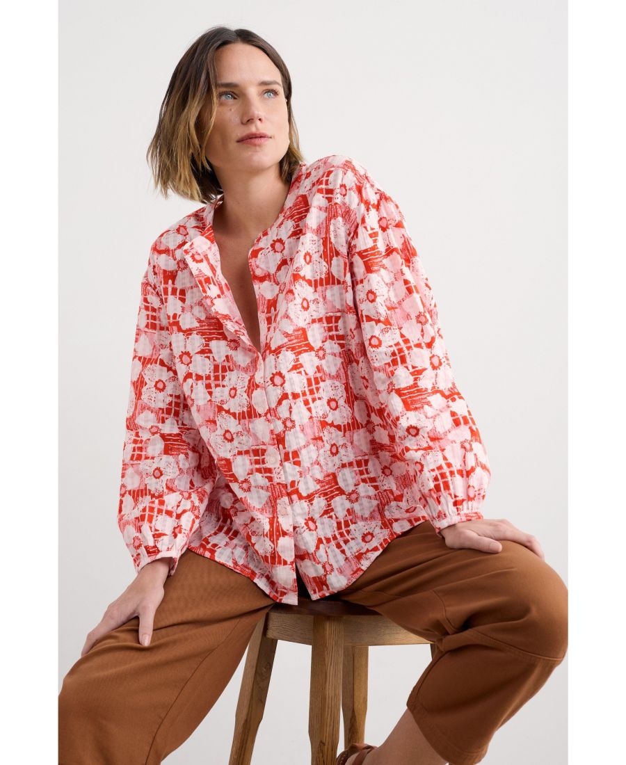 

Женский топ Radiance Seasalt Cornwall, Patchwork bloom chalk