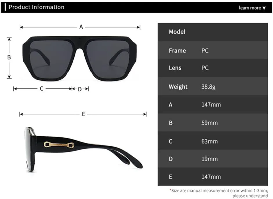 

Винтажные солнцезащитные очки большого размера для женщин и мужчин, с плоской верхней частью, сине-белые, ретро-очки, с защитой от ультрафиолета UV400 generic, 5