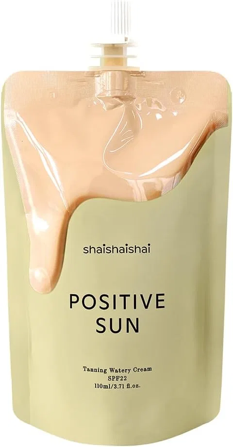 Солнцезащитный крем для загара Shaishaishai Positive Sun Tanning Water Cream SPF22 110 мл