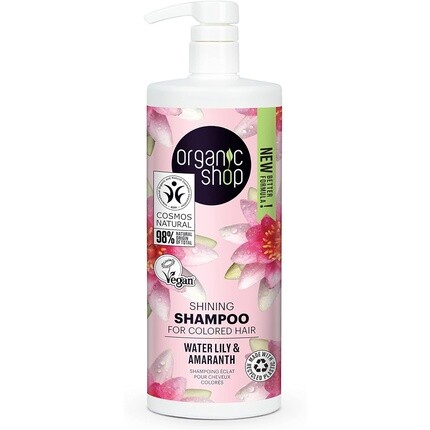 

Organic Shop Шампунь сияющий для окрашенных волос Кувшинка и Амарант 1000мл