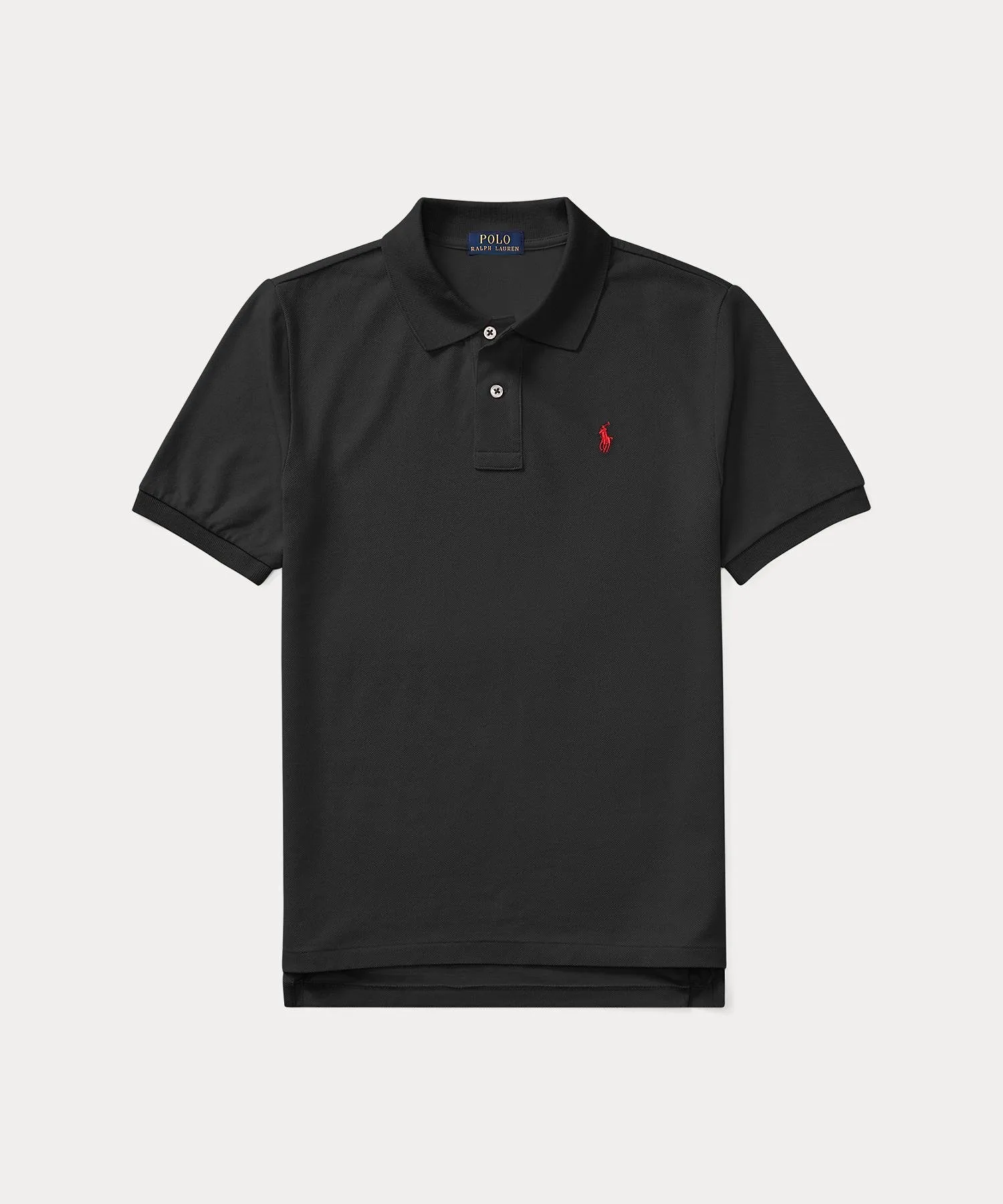 Хлопковая сетчатая рубашка-поло (Для мальчиков 8-20 лет) Polo Ralph Lauren, 001 Black