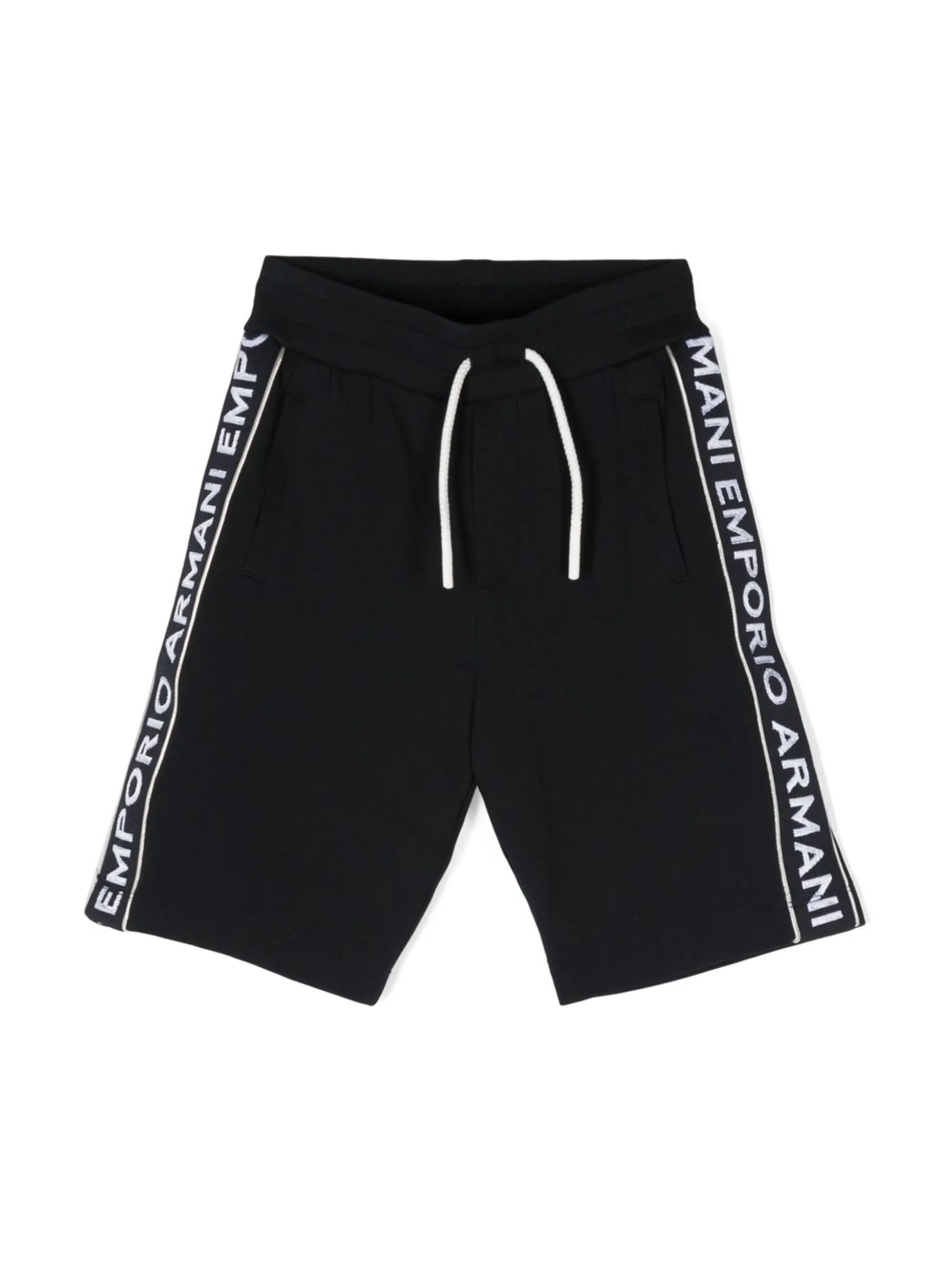 

Шорты со вставками и логотипом Emporio Armani Kids, синий