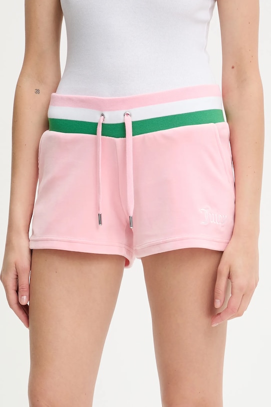 

Шорты VELOUR STRIPE BOOTY SHORT Juicy Couture, розовый