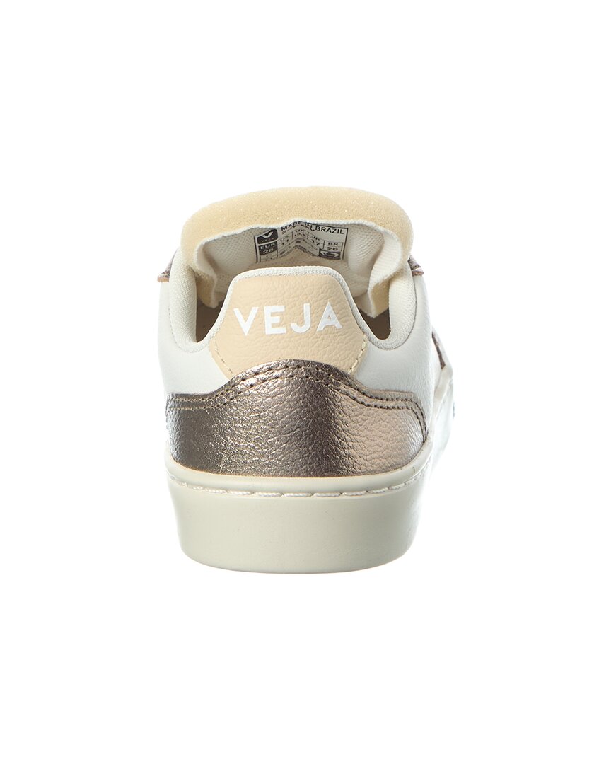 Кроссовки VEJA Small V-90 OT из кожи, белый — фото 3