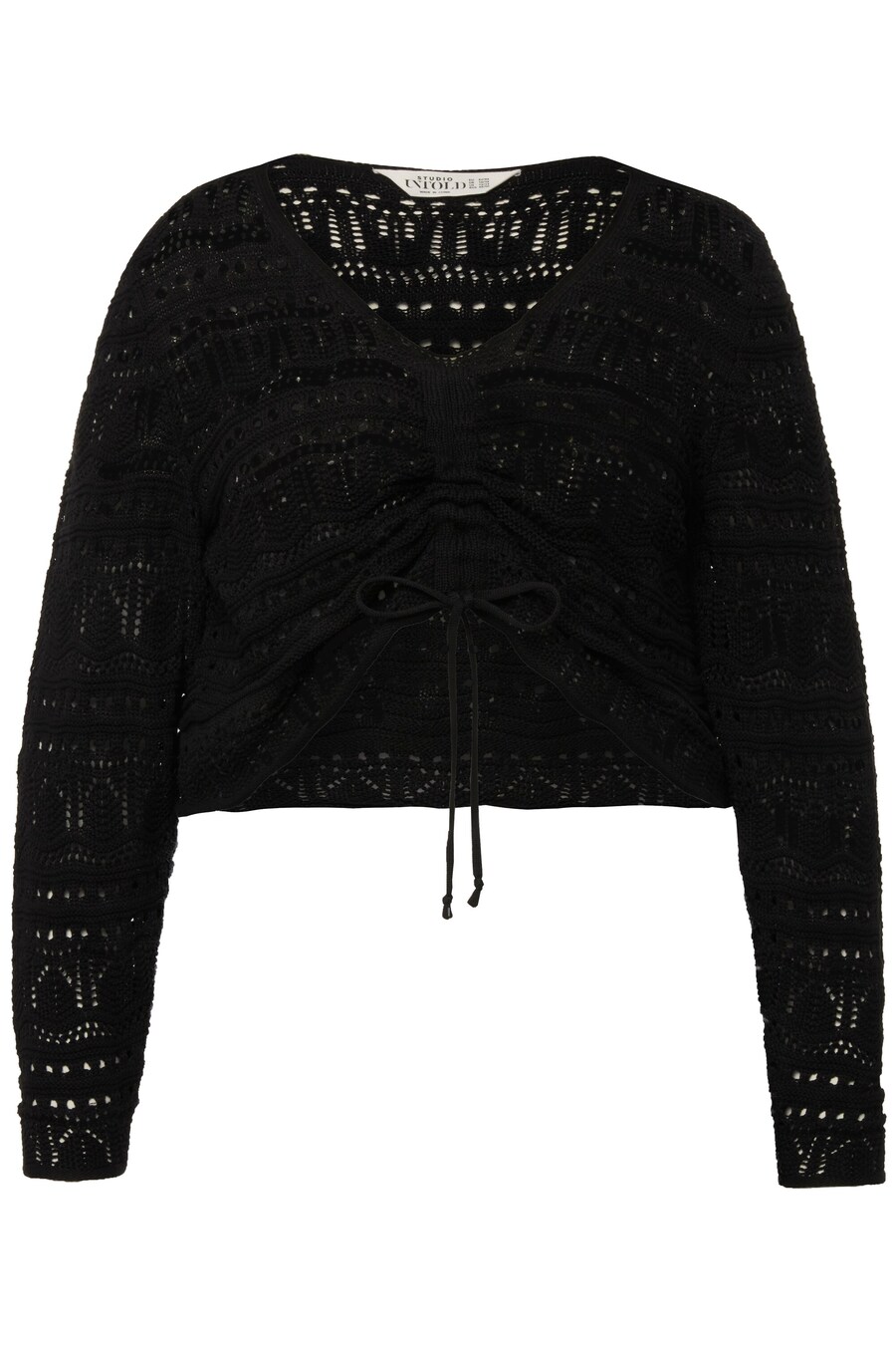 

Тонкий вязаный свитер Studio Untold Sweater, черный