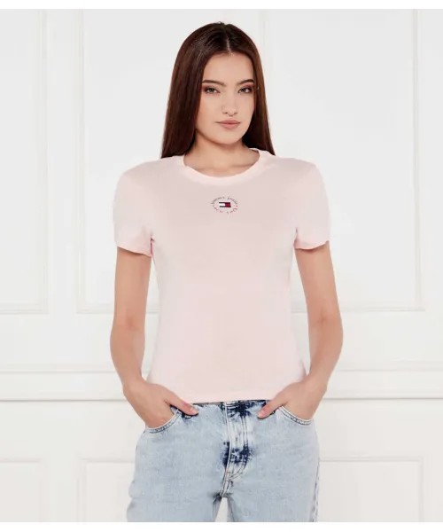 

Футболка Slim fit Tommy Jeans, розовый