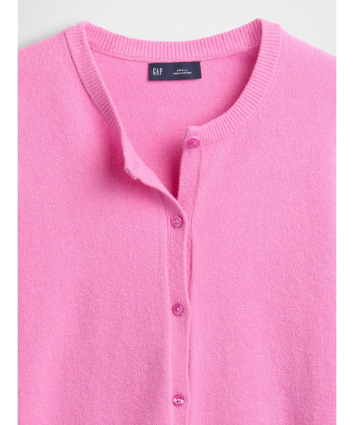 (W)CashSoft Укороченный кардиган из кашемира GAP, PRETTY_PINK — фото 4