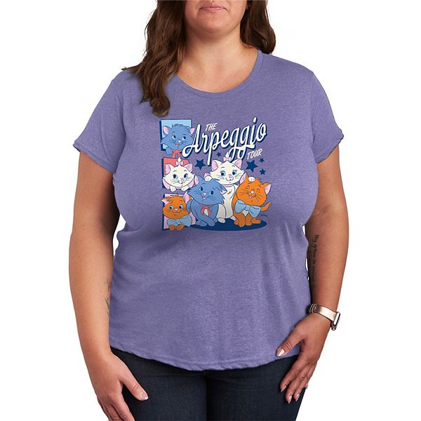 

Футболка The Aristocats The Arpeggio Tour, plus size Disney, Heather Periwinkle, Бежевый, Футболка The Aristocats The Arpeggio Tour, plus size Disney, Heather Periwinkle