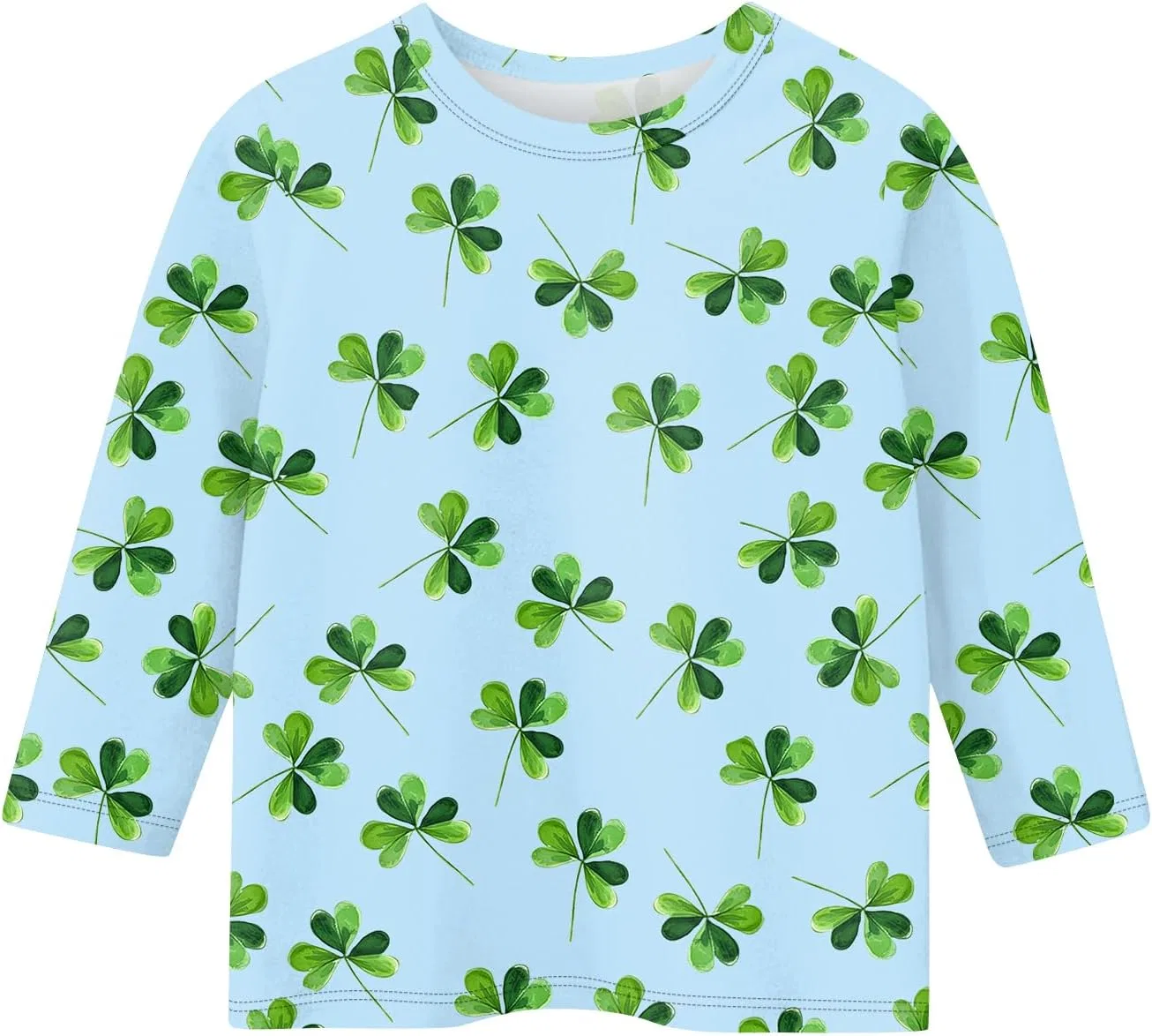 Футболка с принтом St. Patrick's Day, Generic, 1-light Blue — фото 3