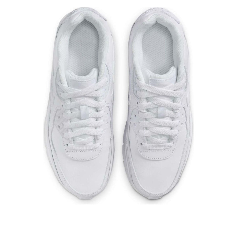 Кроссовки (GS) Nike Air Max 90 LTR 'White Metallic Silver', белый — фото 4